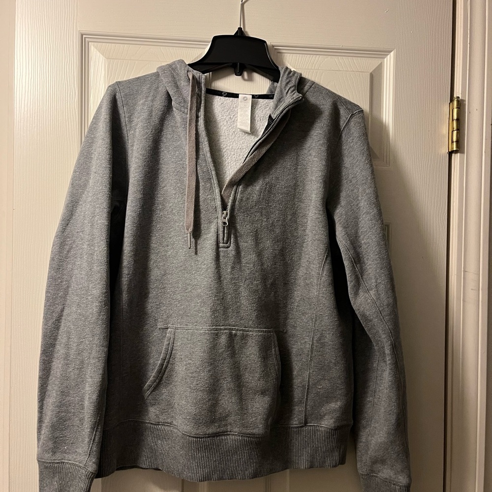 Aerie Women’s Gray Half-Zip Hoodie, Size L